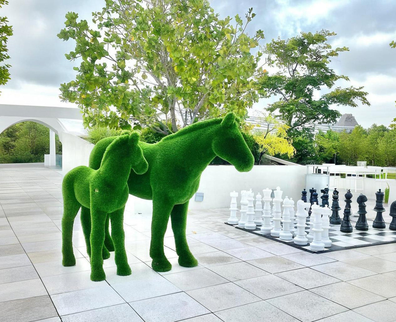 Topiary horse baby artificial grass animals Foal