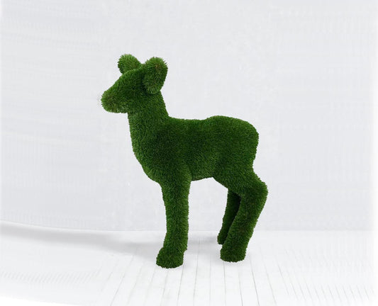 Topiary Baby Roe Deer artificial grass animals sculpture