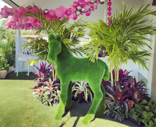 Topiary horse baby artificial grass animals Foal