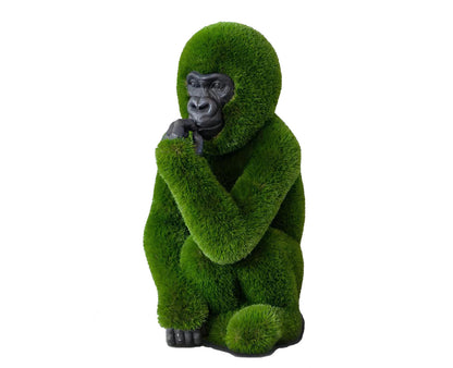 Topiary Gorilla baby with carved face artificial grass animals baby Gorilla