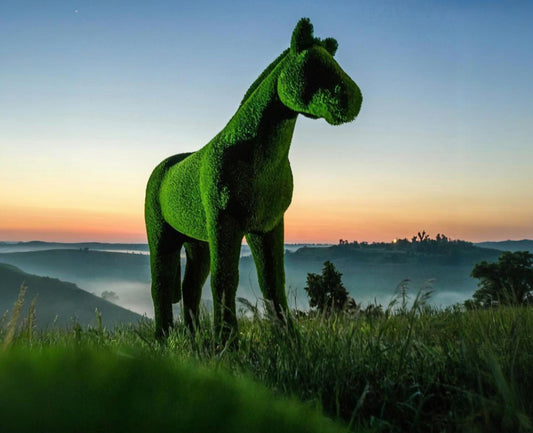 Topiary big horse artificial grass animals