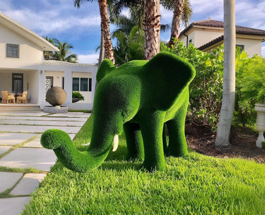 Topiary Medium elephant female artificial grass animals