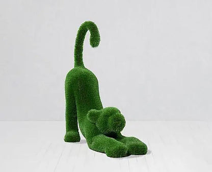 Topiary baby lion artificial grass animals baby lion scupture