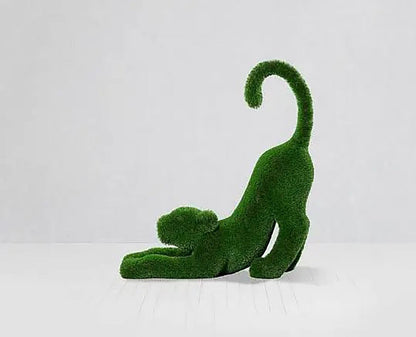 Topiary baby lion artificial grass animals baby lion scupture