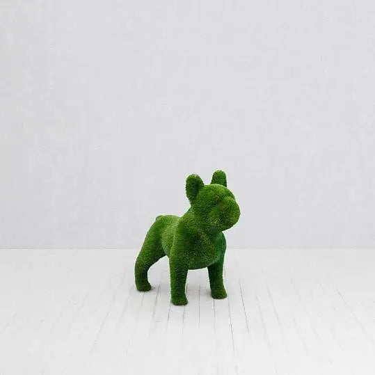 Topiary French bull dog artificial grass animals