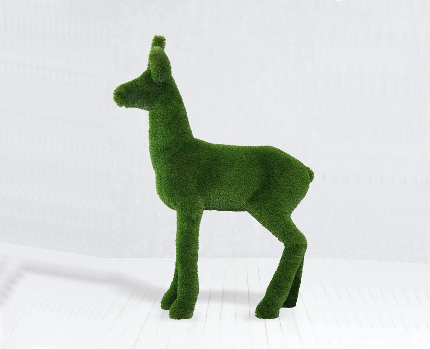 Topiary Roe Deer artificial grass animals sculpture