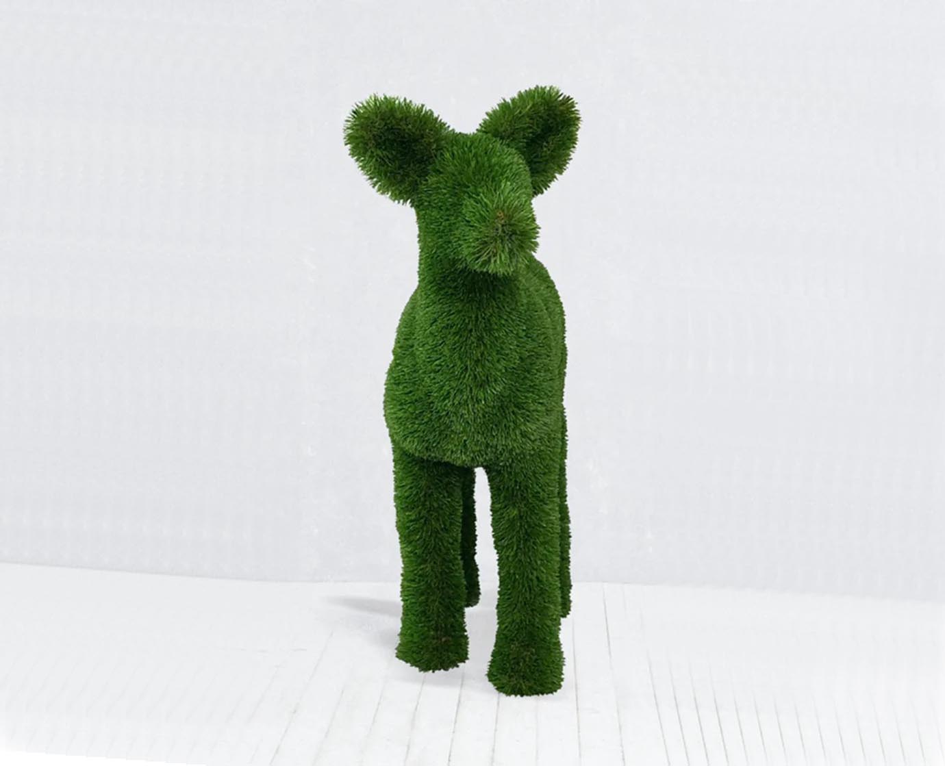 Topiary Baby Roe Deer artificial grass animals sculpture