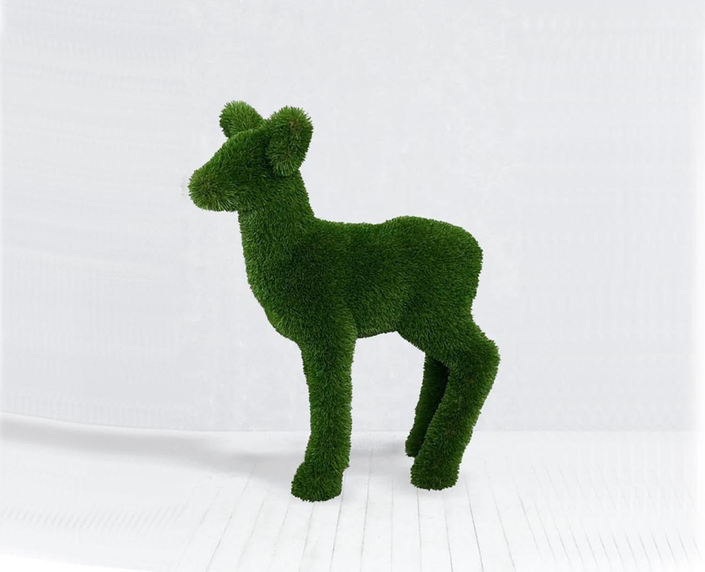 Topiary Baby Roe Deer artificial grass animals sculpture