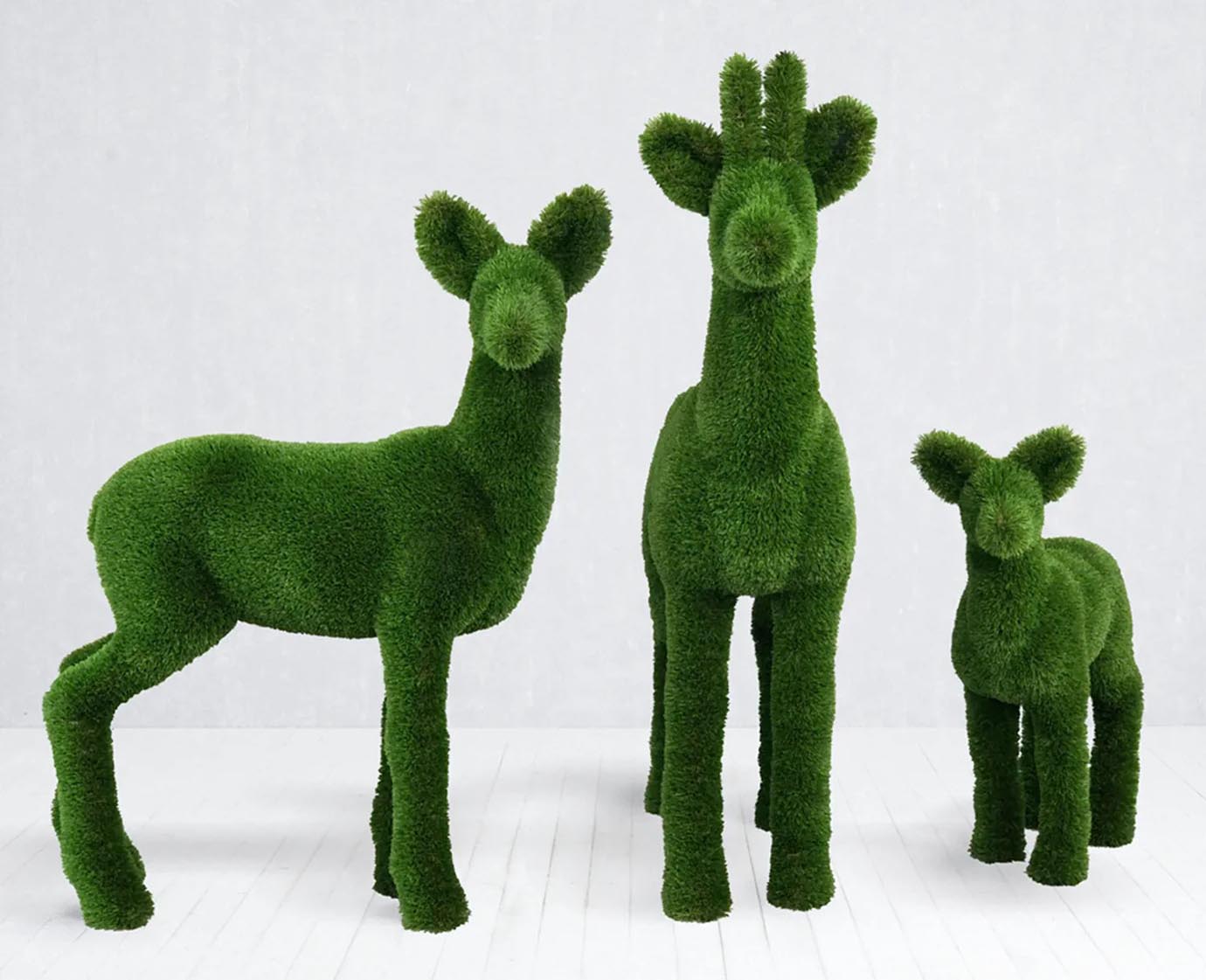 Topiary Roe Deer artificial grass animals sculpture