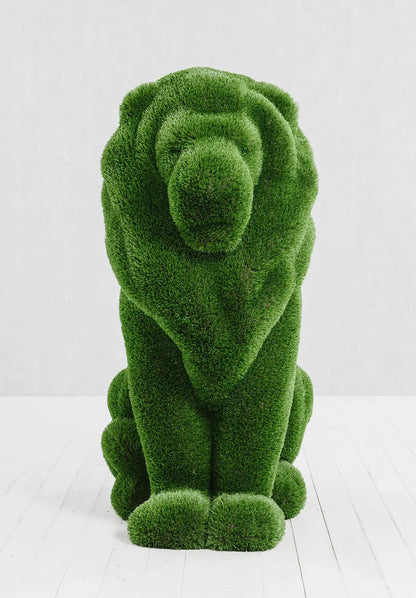 Topiary sitting lion artificial grass animals lion Scupture
