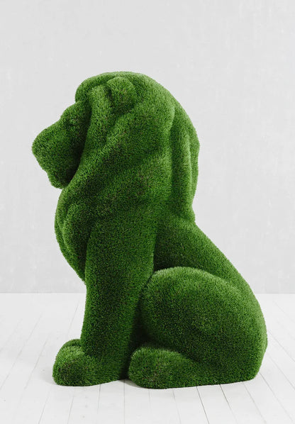 Topiary sitting lion artificial grass animals lion Scupture