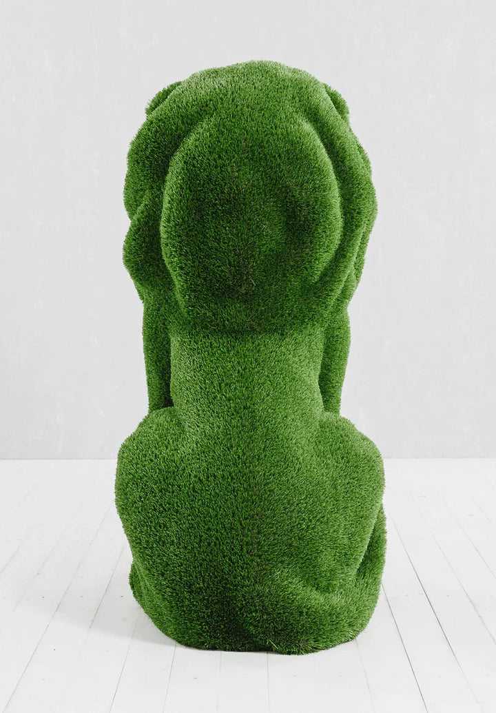 Topiary sitting lion artificial grass animals lion Scupture