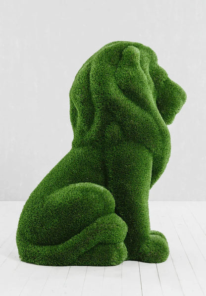 Topiary sitting lion artificial grass animals lion Scupture