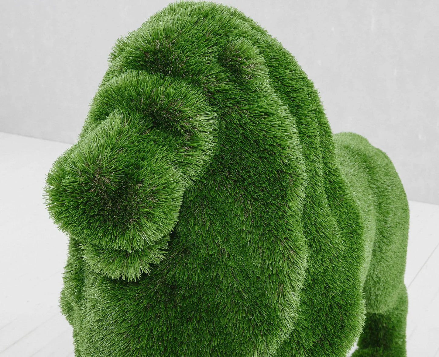Topiary standing lion artificial grass animals standing lion Scupture